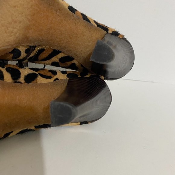 Coach Leopard Calf Hair Tullah Heels Booties 7.5 - Picture 9 of 11